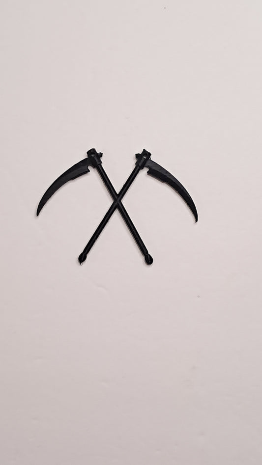 3D Printed Double Scythe Necklace Charm