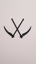 Load image into Gallery viewer, 3D Printed Double Scythe Necklace Charm

