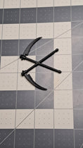 Load image into Gallery viewer, 3D Printed Double Scythe Necklace Charm
