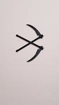 Load image into Gallery viewer, 3D Printed Double Scythe Necklace Charm
