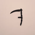 Load image into Gallery viewer, 3D Printed Twisted Handle Scythe Charm
