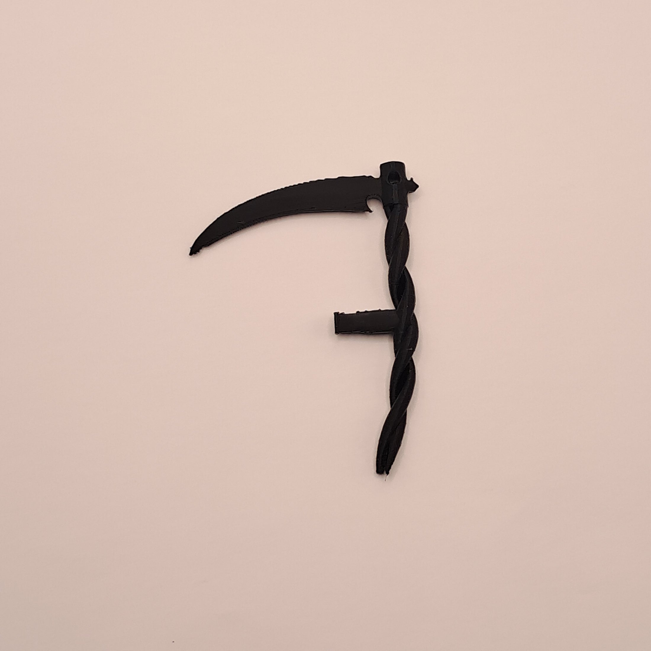 3D Printed Twisted Handle Scythe Charm