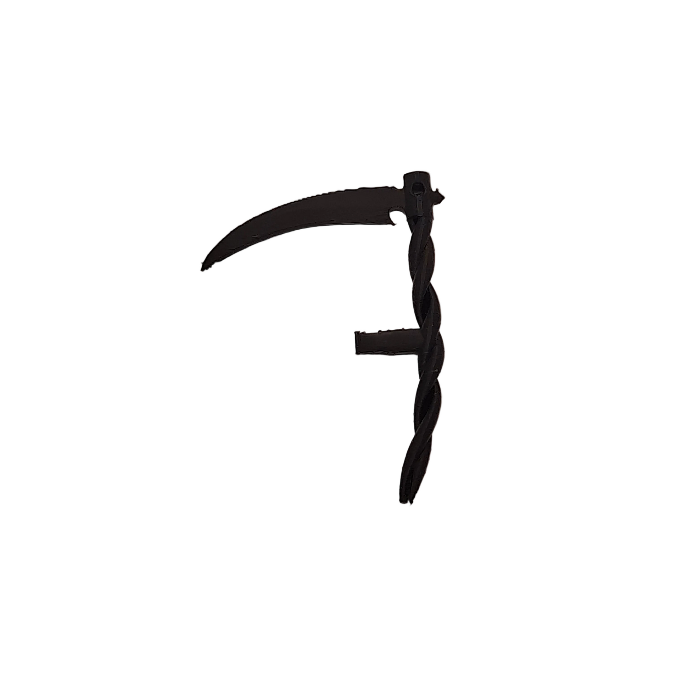 3D Printed Twisted Handle Scythe Charm