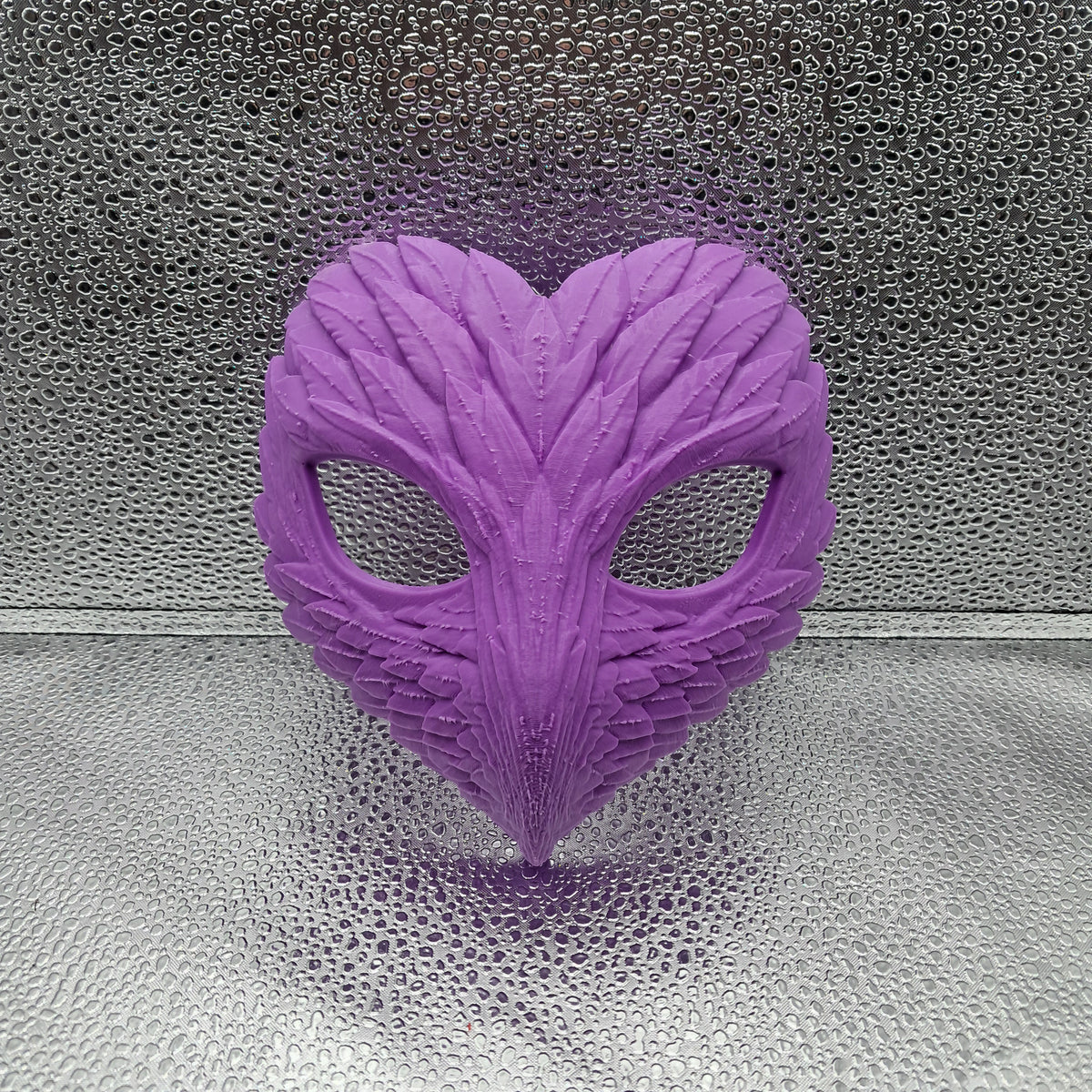 3D Printed Feather Masquerade Mask – USA Made Cosplay, Halloween & Event Mask