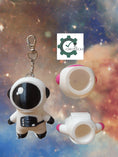 Load image into Gallery viewer, 3D Printed Astronaut Storage Keychain
