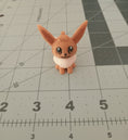 Load image into Gallery viewer, 3D Printed Crochet Eevee Keychain
