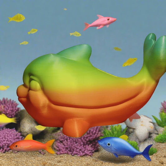 3D Printed Dolphin Piggy Bank