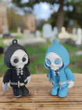 Load image into Gallery viewer, 3D Printed Hooded Bone Keychain
