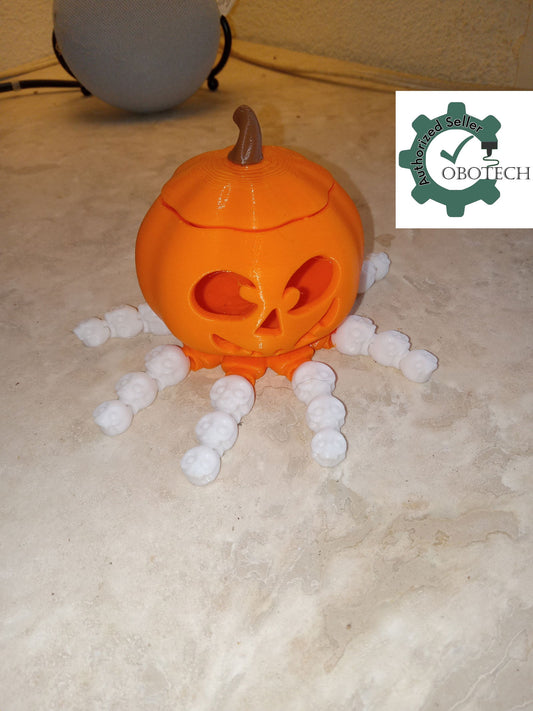 3D Printed Articulated Pumpkin Tealight Holder