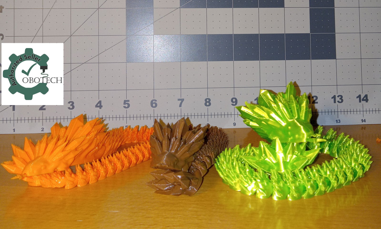 3D Printed Articulating Crystal Dragon