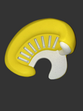 Load image into Gallery viewer, 3D Printed Banana Sofa Game Card Holder
