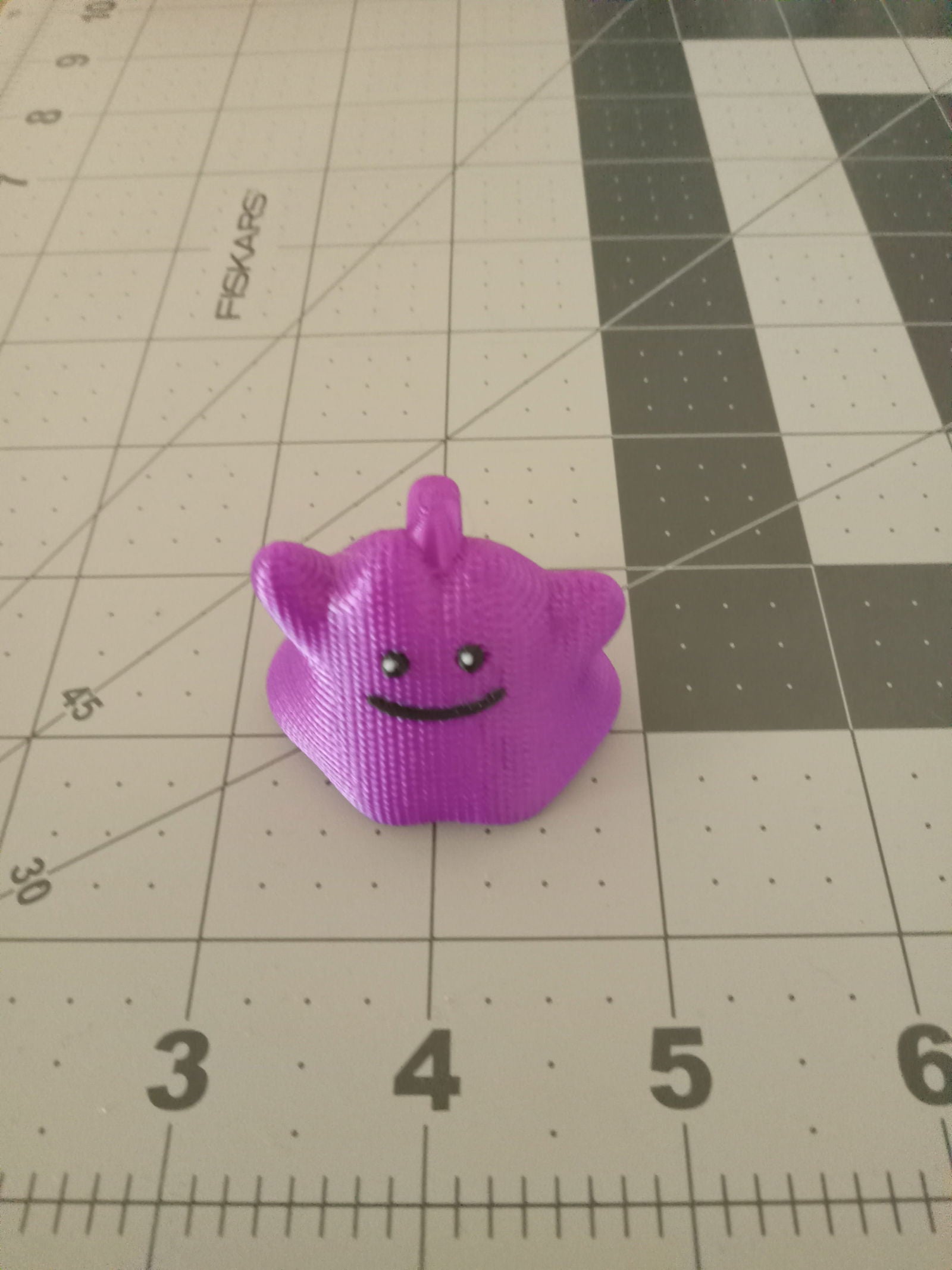 3D Printed Crochet Ditto Keychain