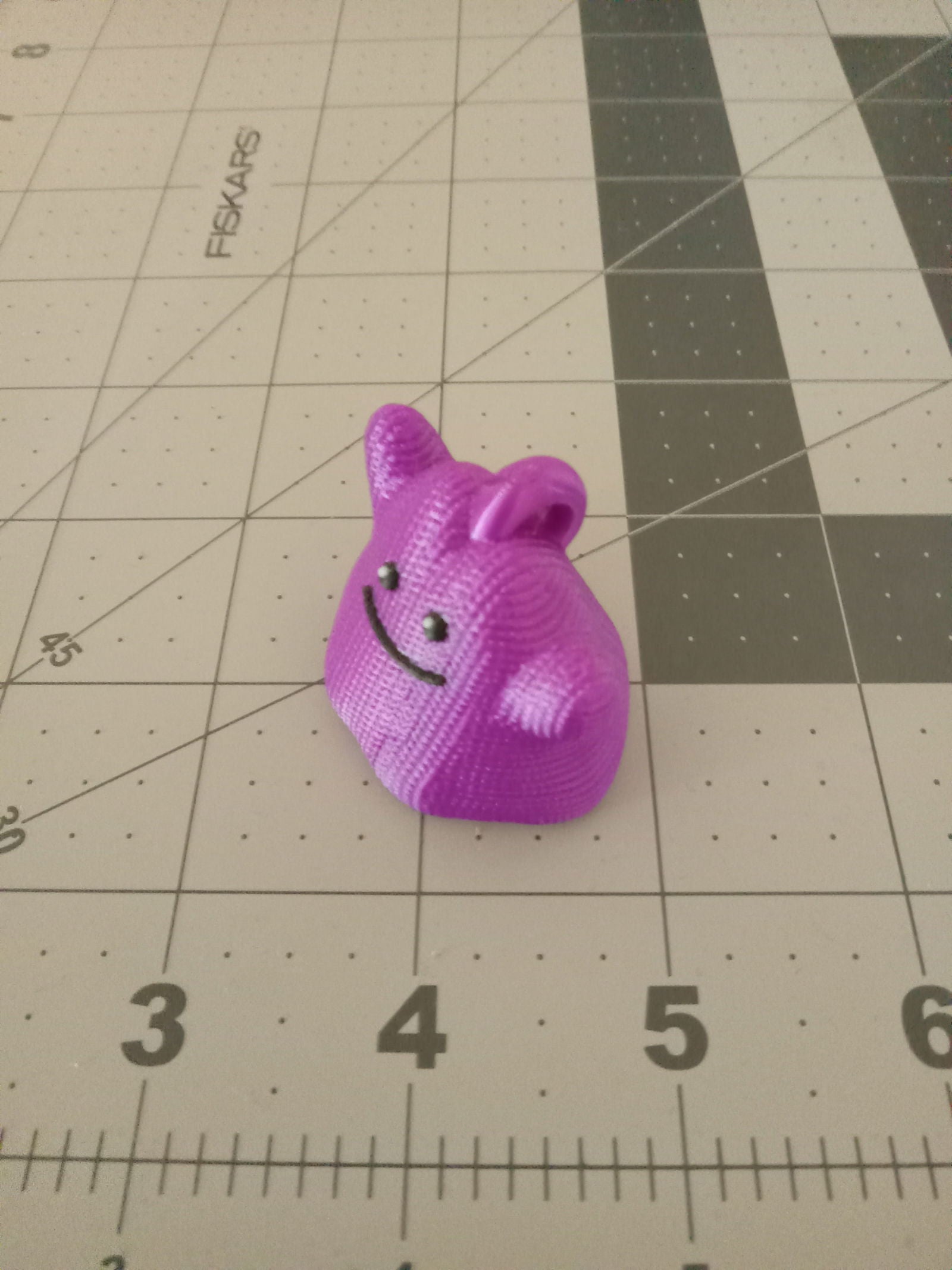 3D Printed Crochet Ditto Keychain