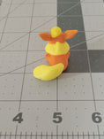 Load image into Gallery viewer, 3D Printed Crochet Flareon Keychain

