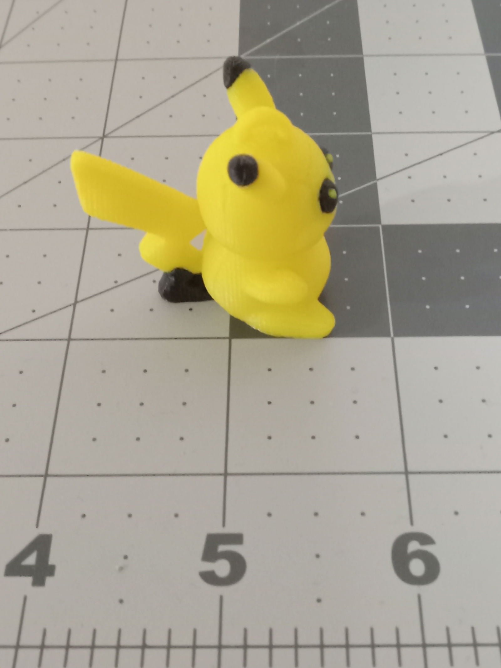 3D Printed Crochet Pikachu Keychain