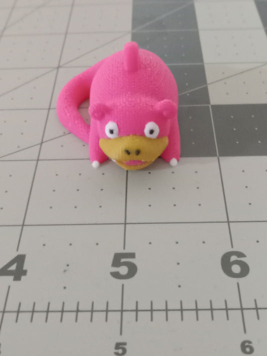 3D Printed Crochet Slowpoke Keychain