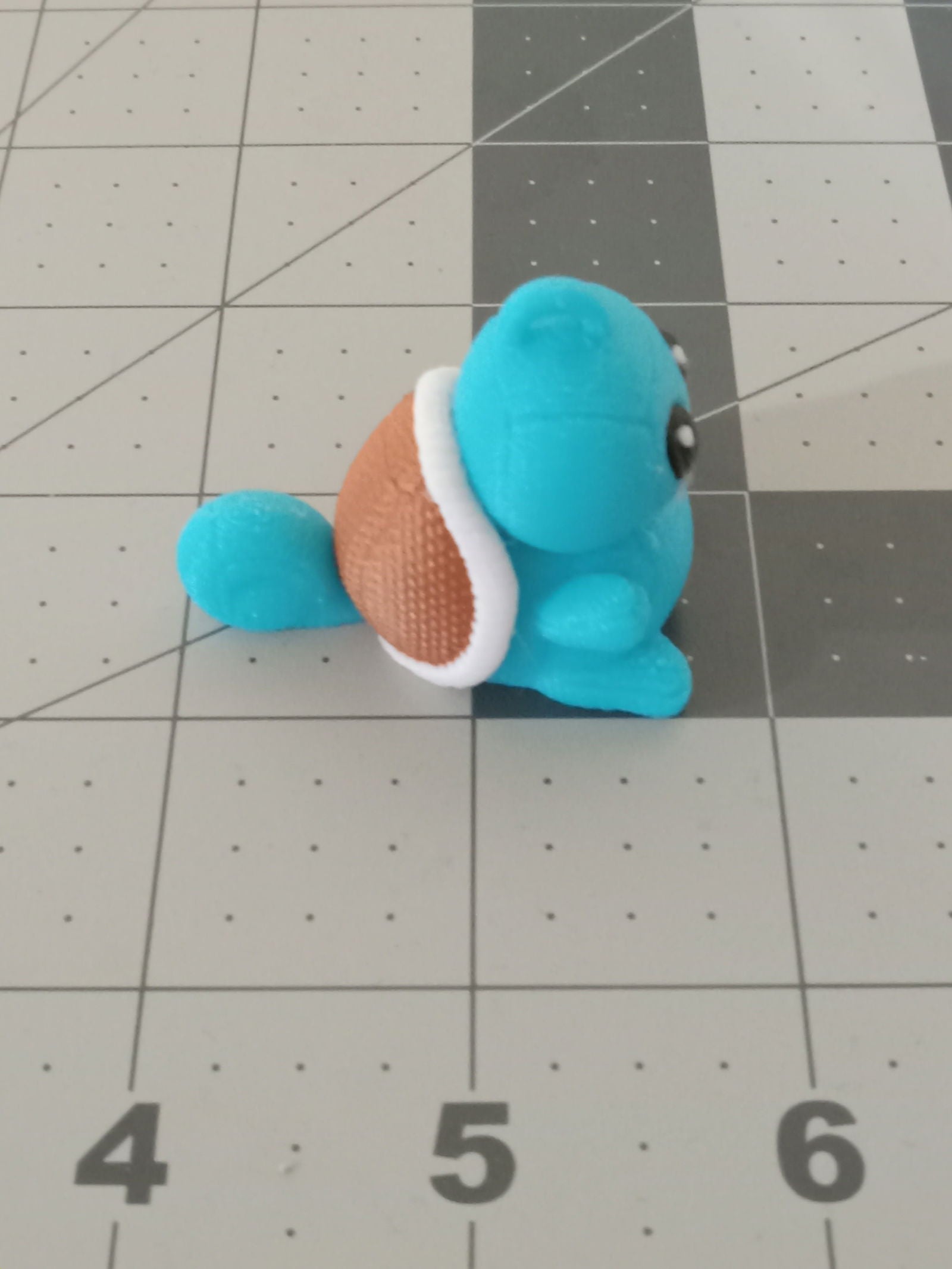 3D Printed Crochet Squirtle Keychain