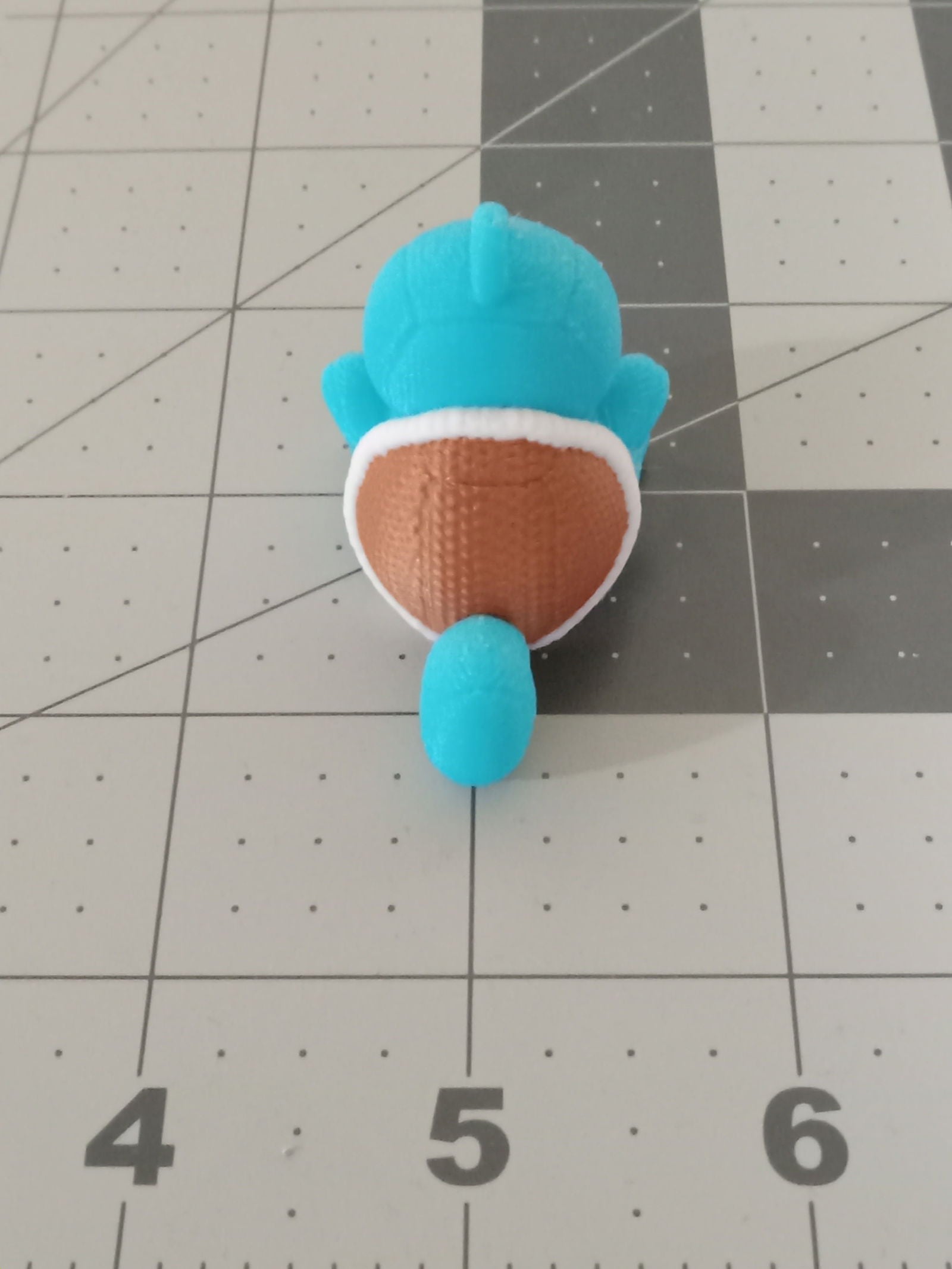 3D Printed Crochet Squirtle Keychain