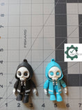 Load image into Gallery viewer, 3D Printed Hooded Bone Keychain
