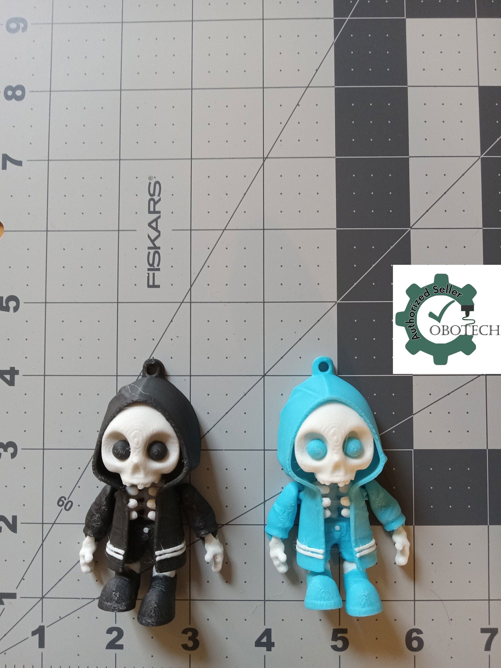 3D Printed Hooded Bone Keychain