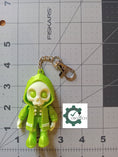 Load image into Gallery viewer, 3D Printed Hooded Bone Keychain
