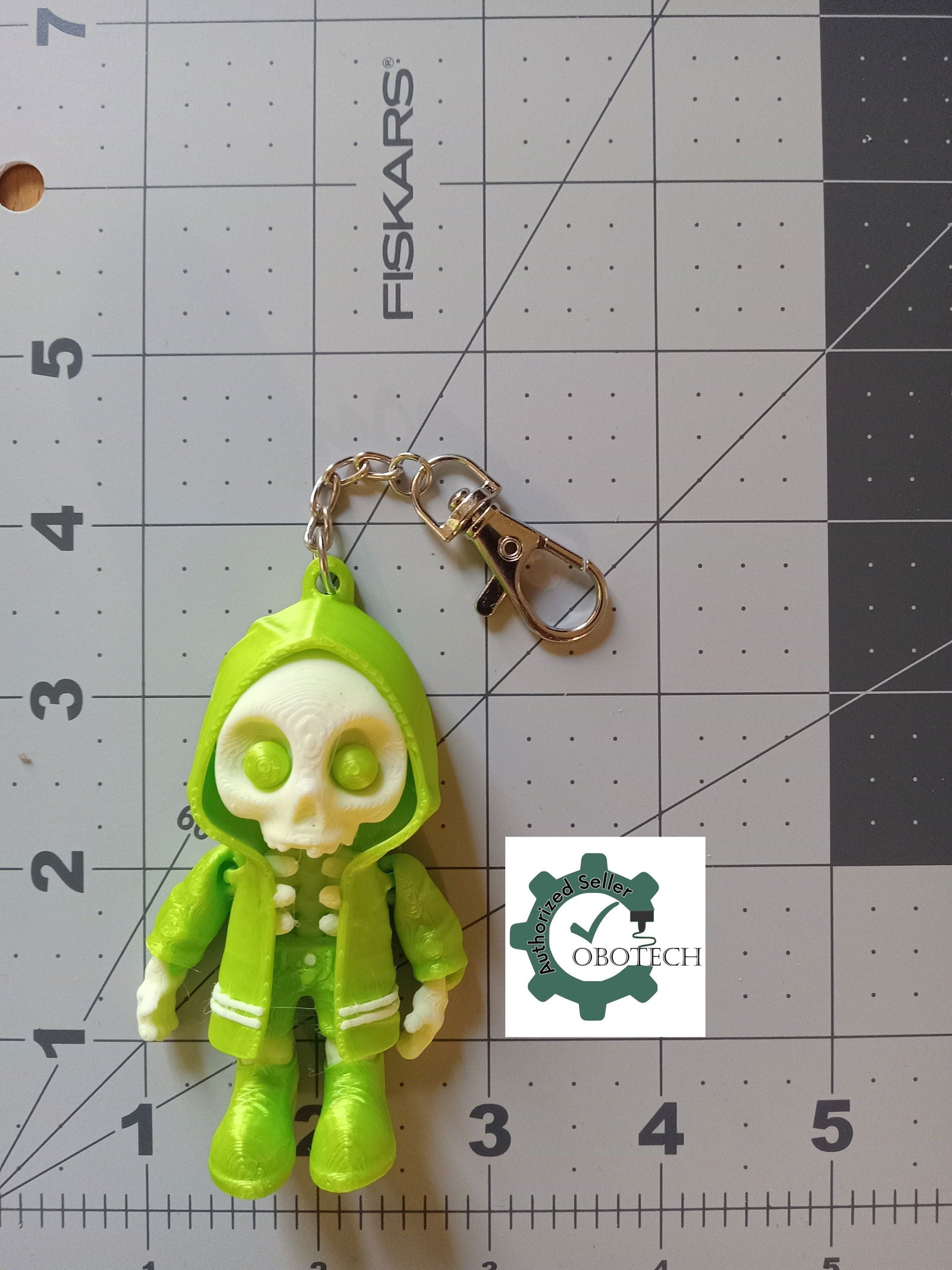 3D Printed Hooded Bone Keychain