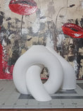 Load image into Gallery viewer, 3D Printed Interlocking Toroidal Vase Set - Printed Trinkets US
