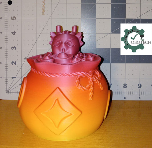 3D Printed Lucky Dragon Piggy Bank