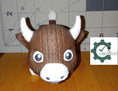 Load image into Gallery viewer, 3D Printed Posable Crochet Bull
