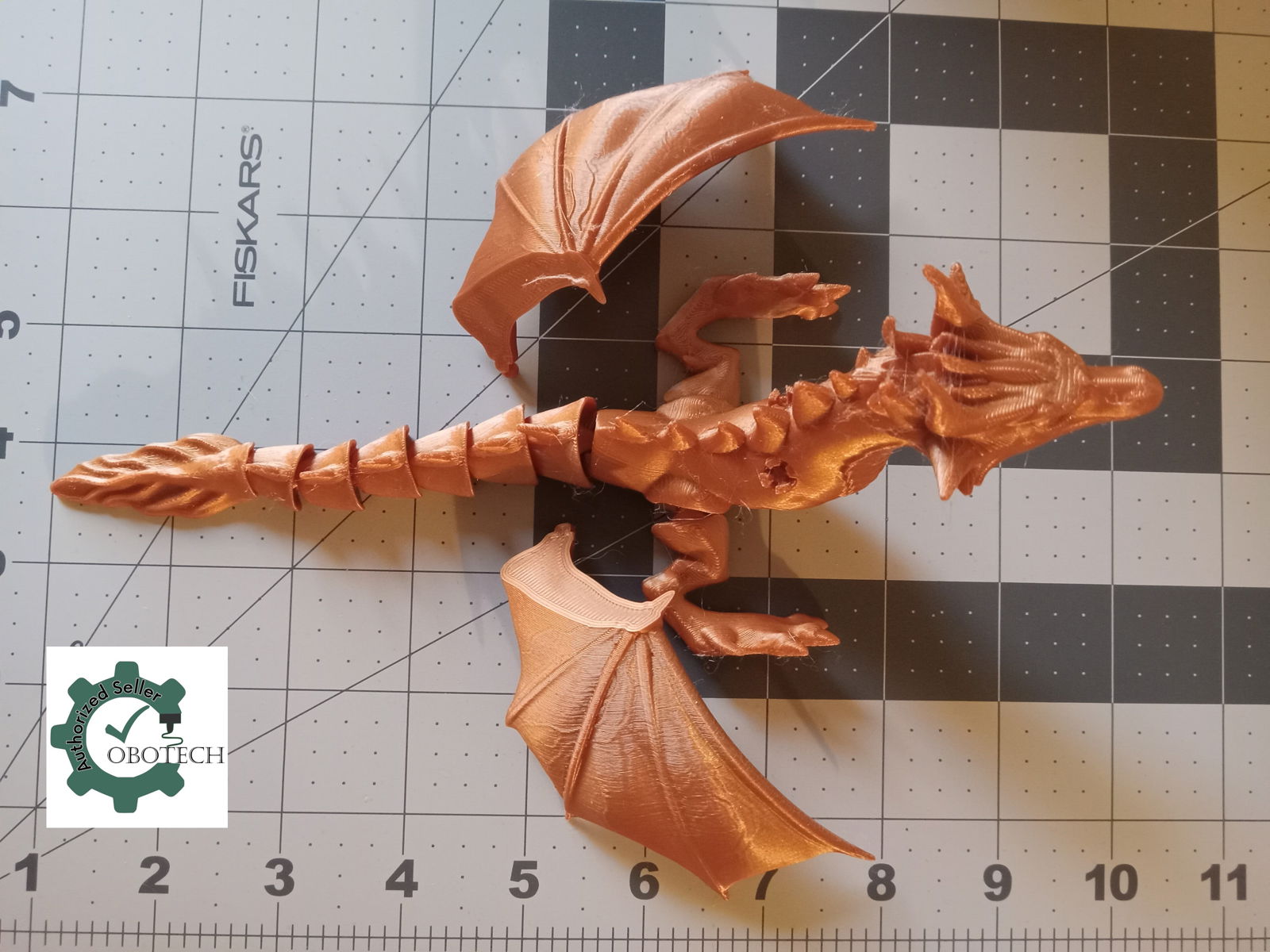 Articulated Happy Dragon with Removable Wings