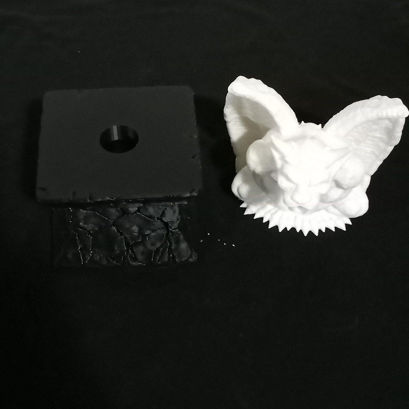 3D Printed Gargoyle Statue with Pedestal