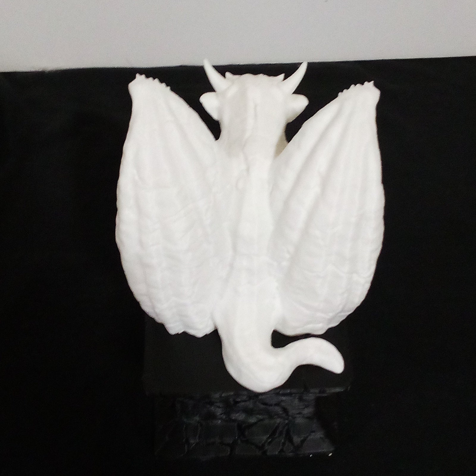 3D Printed Gargoyle Statue with Pedestal