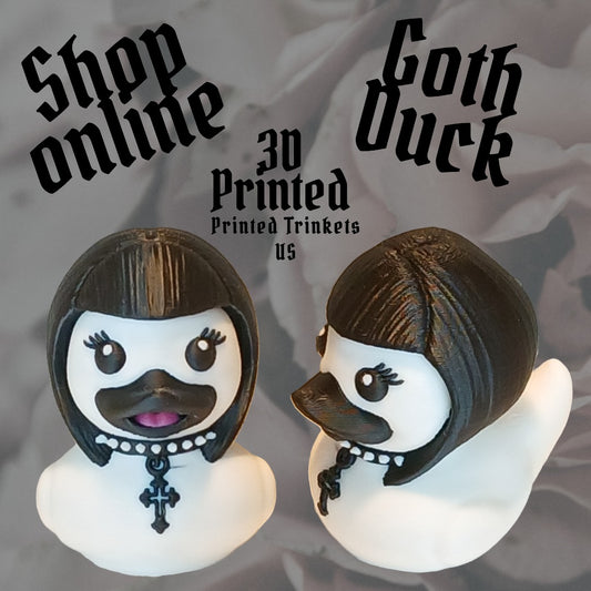 3D Printed Goth Inspired Duck