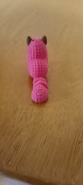 Load image into Gallery viewer, 3D Printed Crochet Style Heart Shaped Dog Keychain
