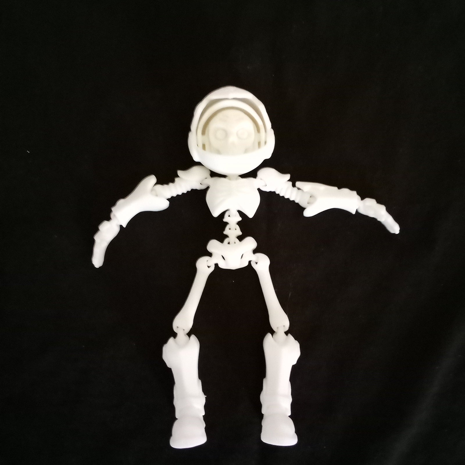 3D Printed Skeleton Astronaut with Moving Joints