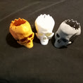 Load image into Gallery viewer, 3D Printed Skull Tealight Holder
