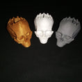 Load image into Gallery viewer, 3D Printed Skull Tealight Holder
