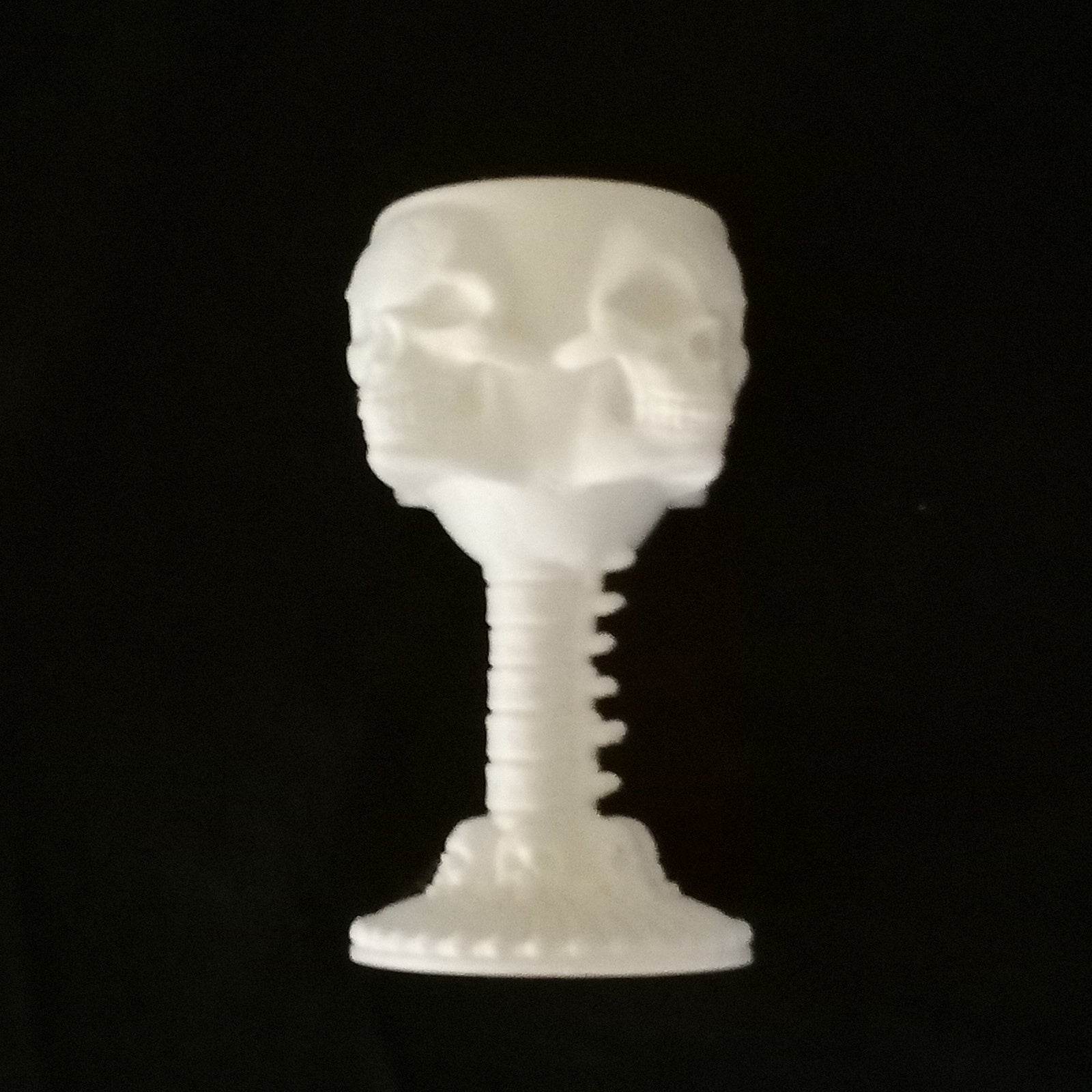 3D Printed Four Sided Skull Tealight Holder