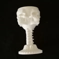 Load image into Gallery viewer, 3D Printed Four Sided Skull Tealight Holder
