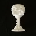 Load image into Gallery viewer, 3D Printed Four Sided Skull Tealight Holder
