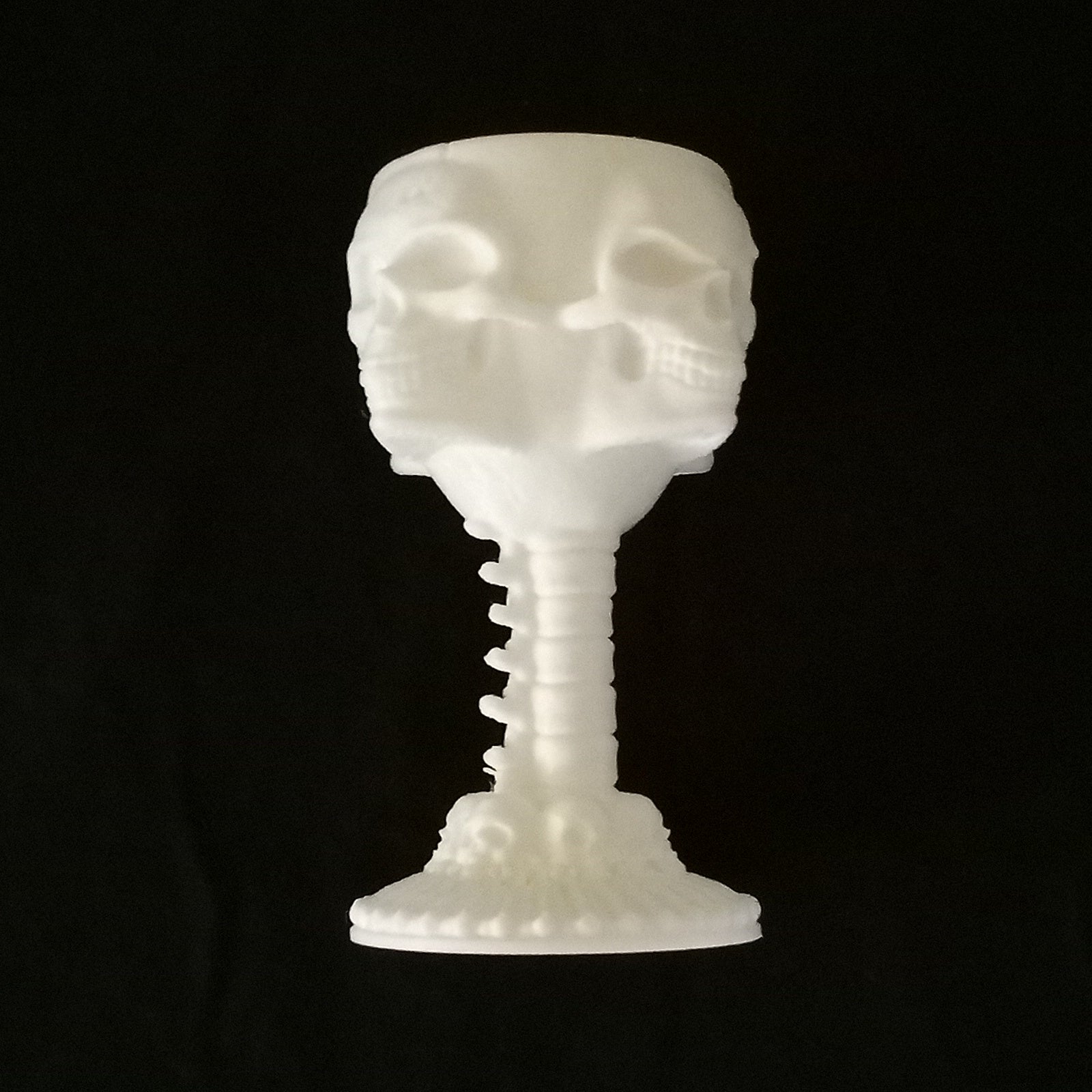 3D Printed Four Sided Skull Tealight Holder