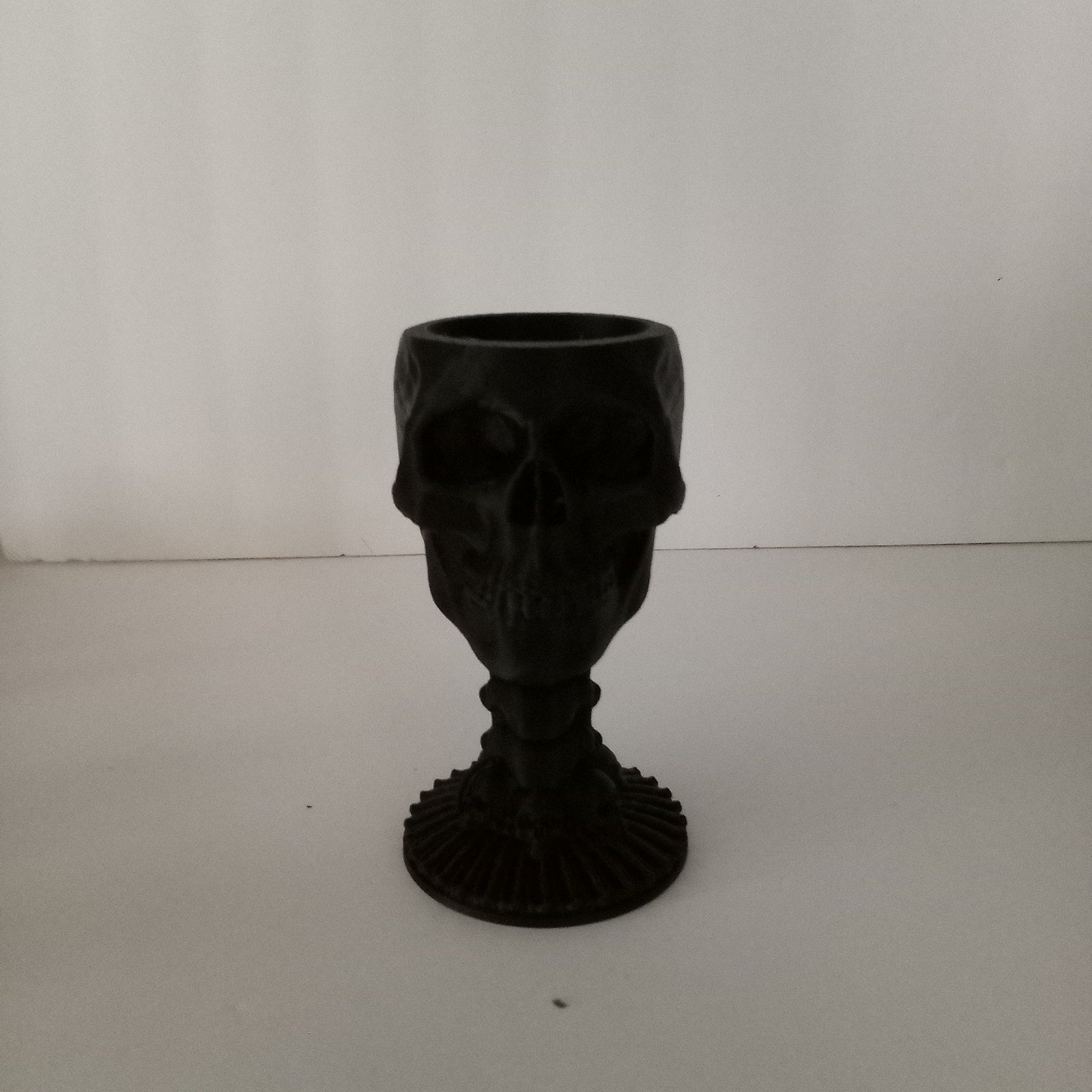 3D Printed Skull Themed Chalice Tealight and Votive Holder