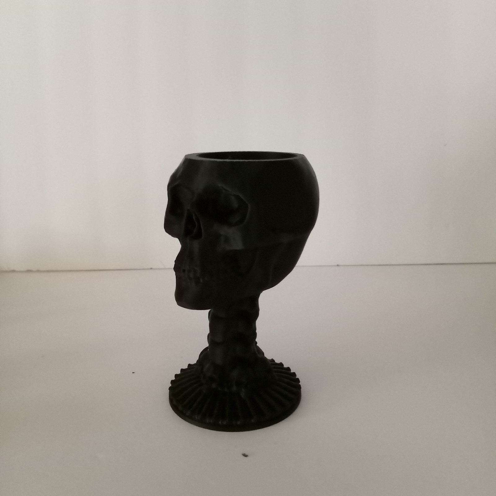 3D Printed Skull Themed Chalice Tealight and Votive Holder