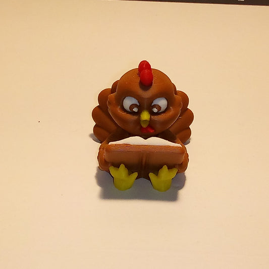 3D Printed Twisty Baby Turkey Reading
