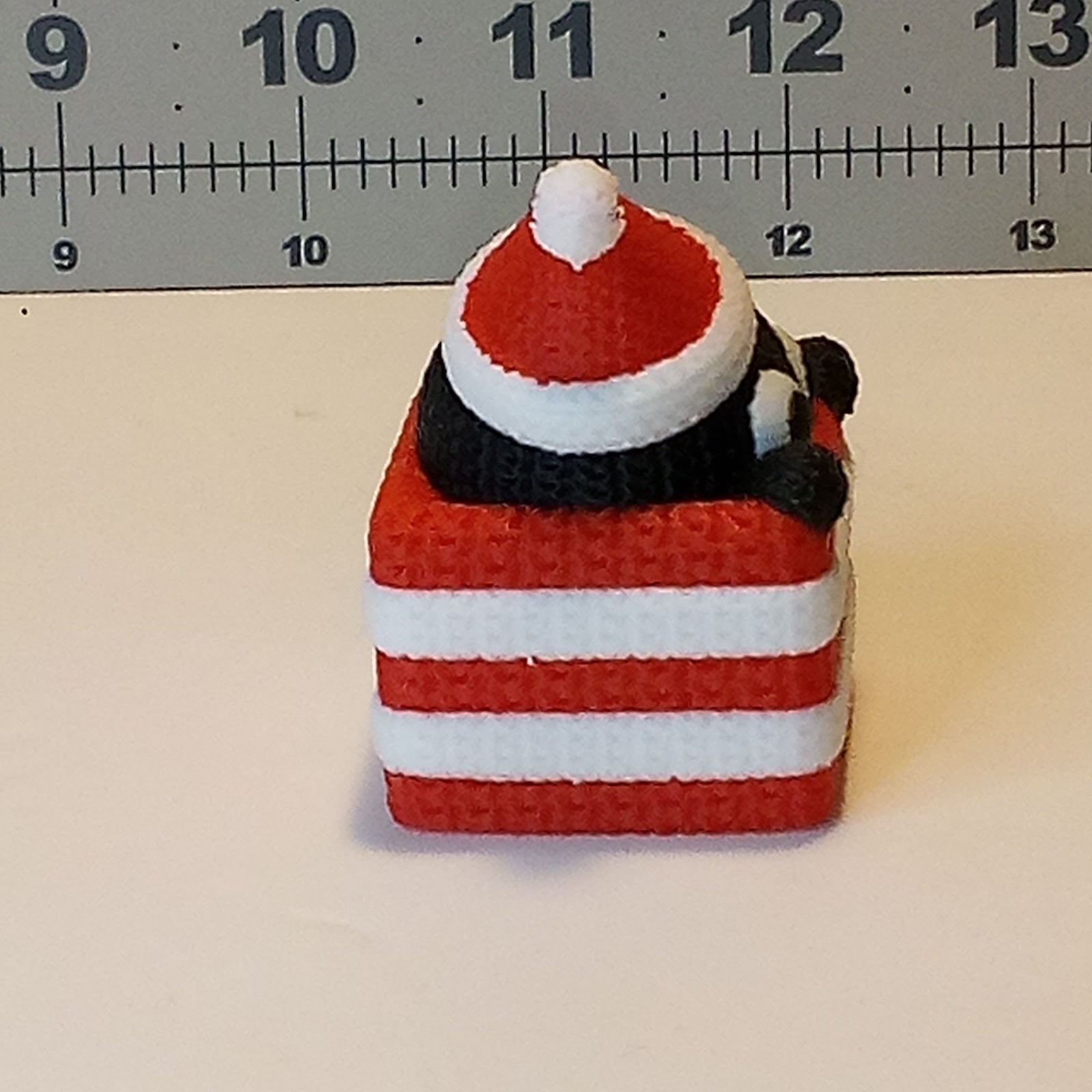 3D Printed Cat in a Gift Box Ornament, Keychain, or Bag Decor