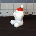 Load image into Gallery viewer, 3D Printed Knit Texture Christmas Teddy Bear Ornament
