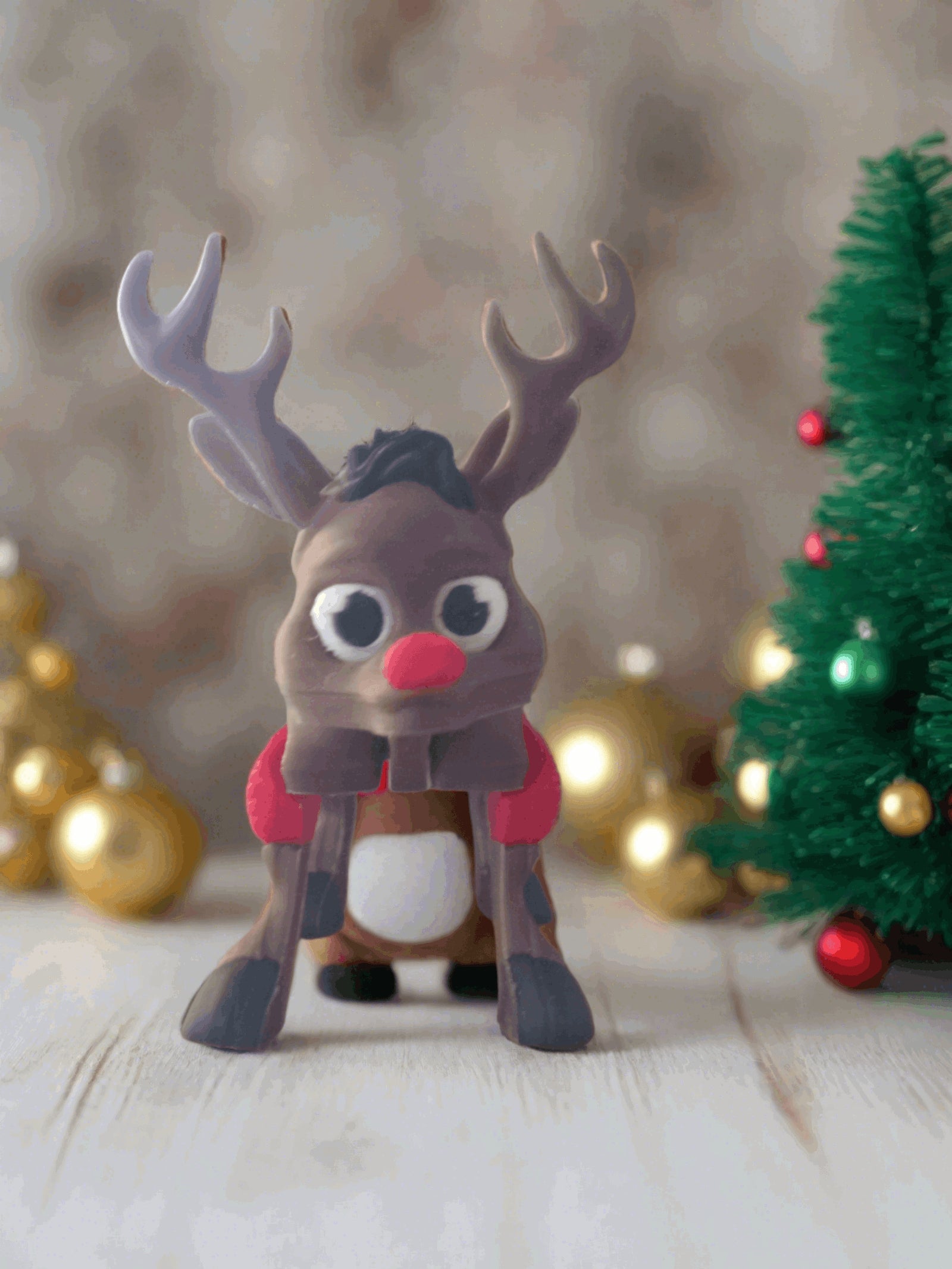 Posable 3D Printed Reindeer