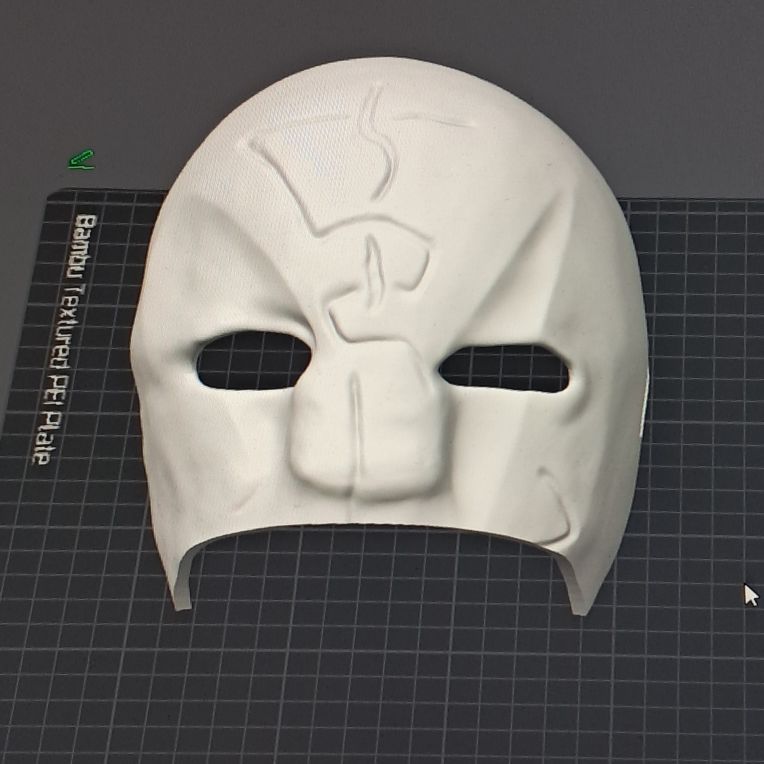 3D Printed Inspired Replica Sun Fan Art Mask for Cosplay ©2024