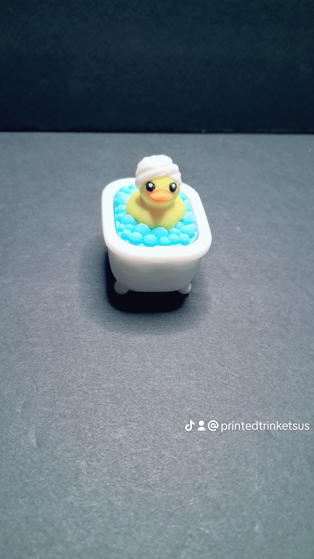 3D Printed Duck in a Bathtub Fidget Clicker