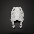 Load image into Gallery viewer, White Floral Mask - Square Crop
